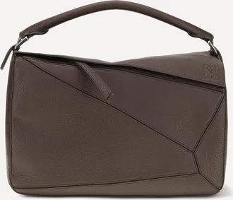 Loewe Large Puzzle Handbag in garnet calfskin Male UNI
