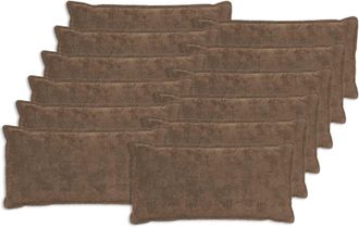 vidaXL Funda De Almohada 12 Uds. Houten Marr&oacute;n Claro 40 X 80 Cm Vidaxl