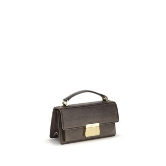 Golden Goose Womens Top Handle Bag Brown Calf Leather Bos