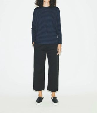 6397 Duofold Long Sleeve Man Tee In Navy/black