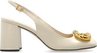 Marc Jacobs Leather Heeled Shoes - female - Marc Jacobs - Pumps - Beige - 7 UK - Shoes