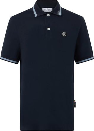 Philipp Plein Polo Shirt Ss Logo - Tops - Hombre - Azul - 2XL