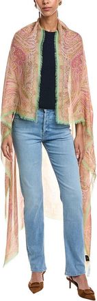 Etro Logo Silk-Blend Shawl