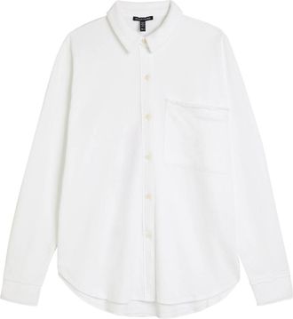Eileen Fisher Eileen Fisher Terry-jersey Shirt - White - L (UK 18-20 / XL)