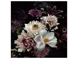 Schubiger M&ouml;bel Digitaldruck auf Glas H&uuml;bsches Blumenbouquet 1