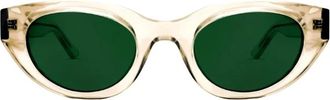 Thierry Lasry Acidity Cat-Eye Zonnebril - Dames - Zonnebrillen - Beige - 48 MM - Accessoires