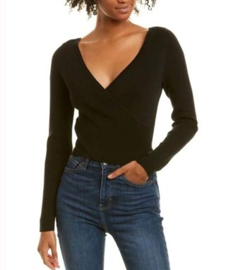 525 america Wrap Top In Black