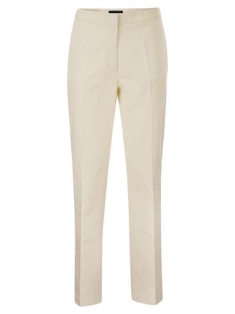 Fabiana Filippi Pantalones De Gabardina Con Detalle De Diamantes