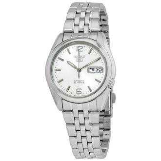 Seiko Series 5 Automatic White Dial Mens Watch SNK385K1