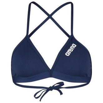 Arena Team Swim Top Tie Back Solid Bikini-Top f&uuml;r Damen | blau