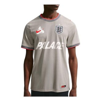 Nike x England x Palace Academy Pro T-Shirt Pewter Grey Bright Crimson IH1672-052