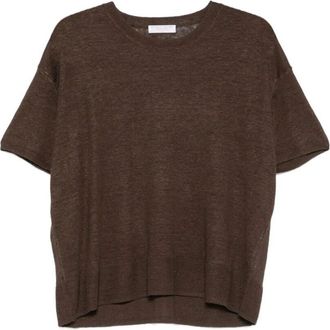 Majestic Linen Round Neck Sweater