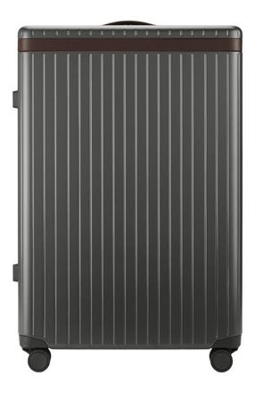 Carl Friedrik The Large Check-in Suitcase in Grey /Chocolate at Nordstrom