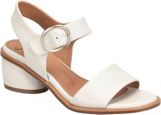 S&ouml;fft Womens Chevonne Buckled Strap Sandal In Off White