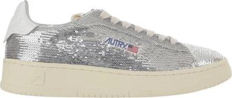 Autry Dallas Low Sparkling Sneakers - Dames - Sneakers - Grijs - 36 EU - Leer - Schoenen