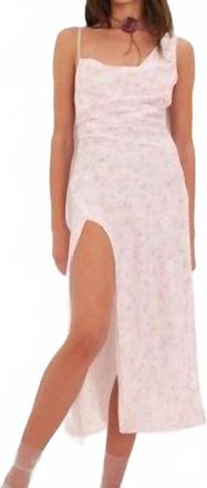 For Love & Lemons Ilana Midi Dress In Pink