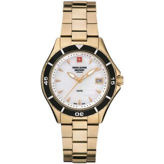 Swiss Alpine Military Dames duikhorloge 7740.1113 - Dames - Horloges - Zwart - ONE Size - Accessoires