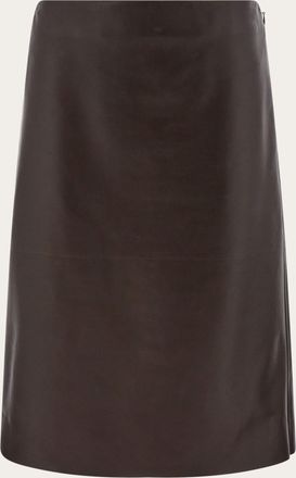 Ferragamo Women Nappa pencil skirt Brown