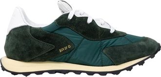 RUN OF Schoenen, Heren, Groen, 40 EU, Leer, Sneaker WAY M