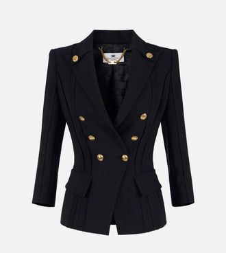 Elisabetta Franchi jas met onbewerkte patronen