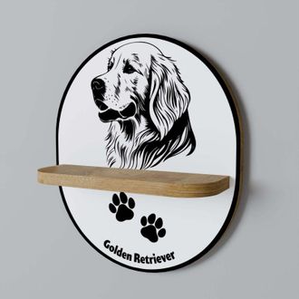 OEM Estante Ovalado Golden Retriever