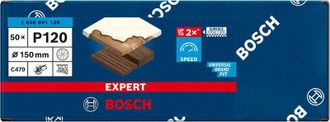 Bosch Papel De Lija Expert C470 Multiperforado Para Lijadoras Exc&eacute;ntricas De 150 Mm G 120 50uds. Bosch 2608901139