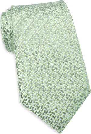 Duchamp Neat Jacquard Silk Tie in Green at Nordstrom Rack