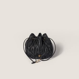 Miu Miu Matelass&eacute; nappa leather pouch