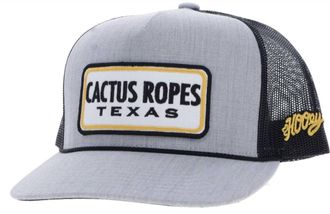 Hooey Cactus Ropes Trucker Cap In Grey/charcoal