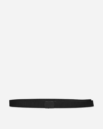 Yohji Yamamoto Classic Logo Belt Black