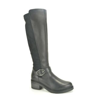 Remonte Bot + Gespje DH. 3cm - Dames - Schoenen - Zwart - Maat: 37 EU
