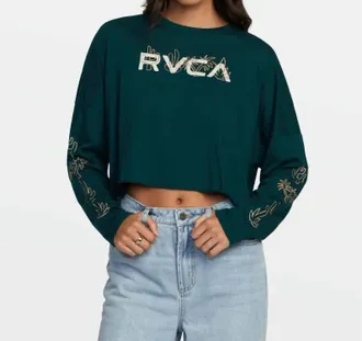 Rvca Cloud Long Sleeve Tee In Ponderosa Pine