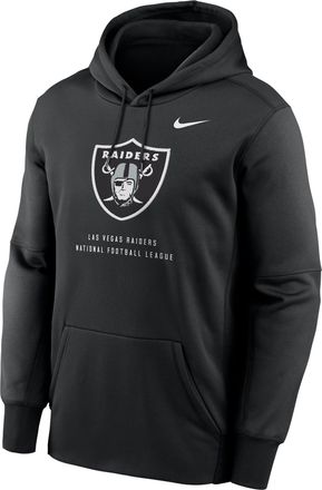 Nike Mens Las Vegas Raiders Nike Therma NFL Pullover Hoodie in Black | NKAQ00A8D-R7Q