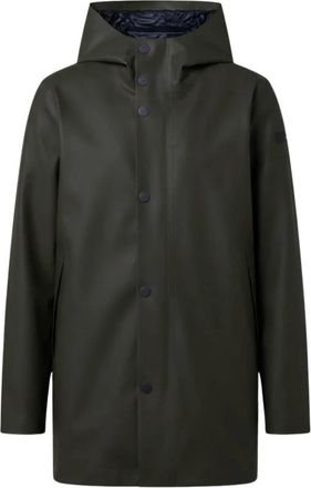 Roberto Ricci Design Double Rubber Floating Parka Jkt - Heren - Regenjassen - Groen - M - Leer - Jassen