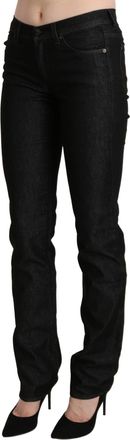 Ermanno Scervino Mid Waist Skinny Slim blue Womens Trouser
