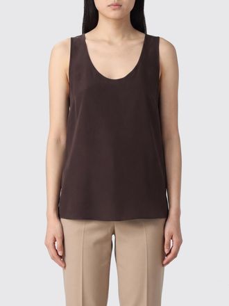 P.A.R.O.S.H. P. A.R. O.S. H. Top smanicato in poliestere con scollo a U