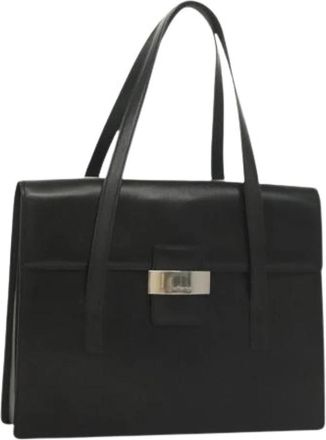 Burberry Pre-owned Handtas - Dames - Vintage Handtas - Zwart - ONE Size - Leer - Vintage