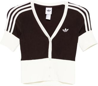 adidas Stripe Short-sleeve Cardigan