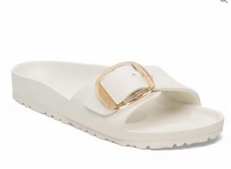 Birkenstock Womens Madrid Big Buckle Eva 1029633 Sandal In Egg Shell