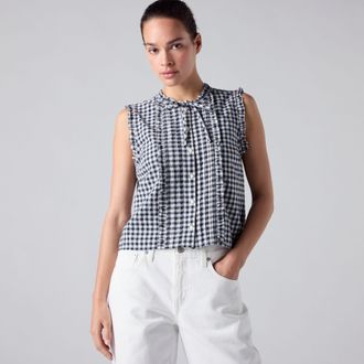 Levi's Shelby Sleeveless Slim Blouse - Womens - XS - Blue