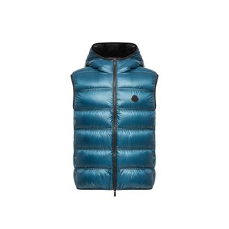 Moncler Moncler Panestrel Micro Ripstop Padded Vest, Men, Blue, Size: 1