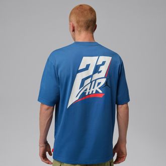 Nike Jordan Mens Jordan Brooklyn T-Shirt in Blue | IO0027-485