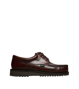 Paraboot Maroon Leather Lace Ups Shoes