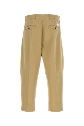Nine In The Morning Mens Squad Trousers Beige Cotton Polyurethane