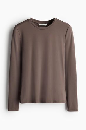 H&M Langarmshirt aus Mikrofaser - Purple
