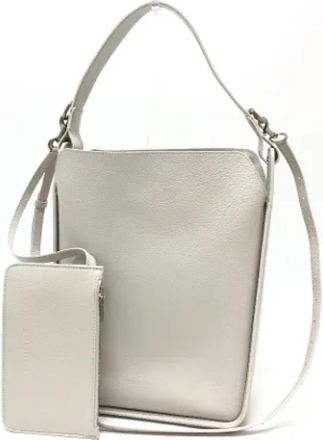 Balenciaga Tweedehands leren schoudertassen - Dames - Vintage Shopper - Wit - ONE Size - Vintage
