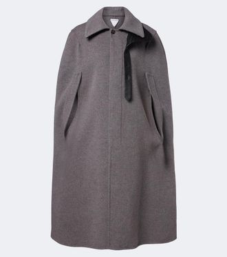 Bottega Veneta Intrecciato wool and cashmere cape