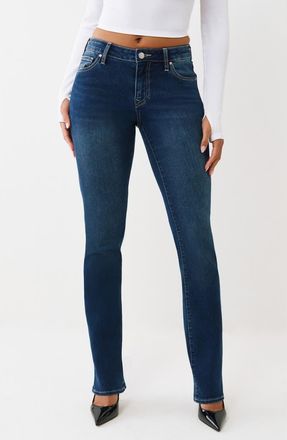 True Religion Billie Straight Leg Jeans in Dark Mirage Wash at Nordstrom Rack, Size 26