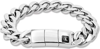 Calvin Klein Mens Bold Polished Chain Bracelet - Metallic - OS