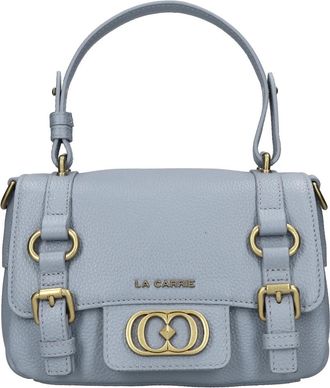 La Carrie Athena Leren Tas - Dames - Handtassen - Blauw - ONE Size - Leer - Tassen